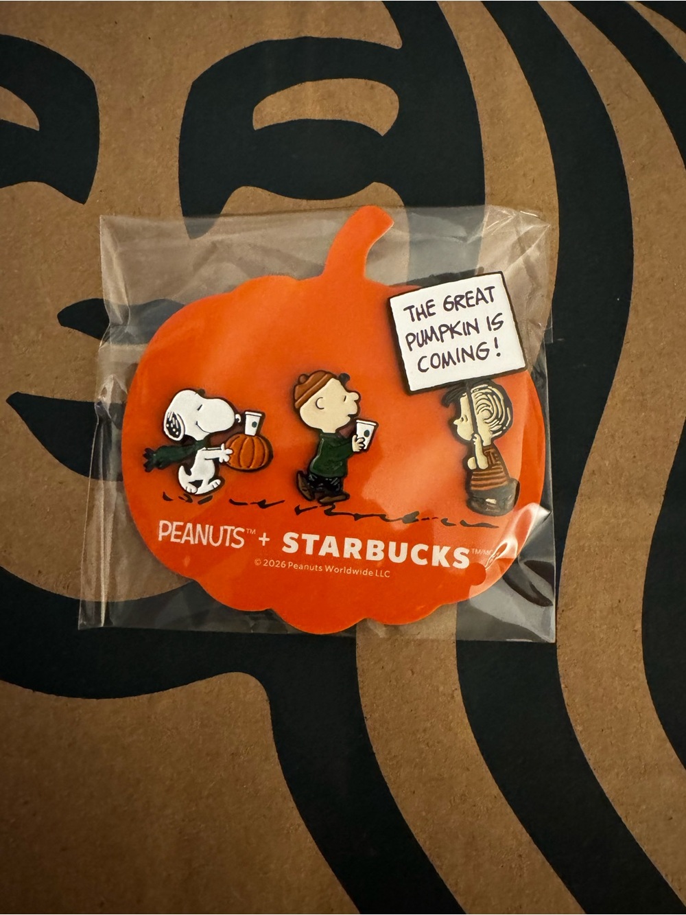 Starbucks Peanuts The Great Pumpkin Pin Set